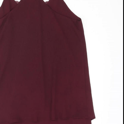 Womens UK Size 10 New Look Orange Camisole Blouse