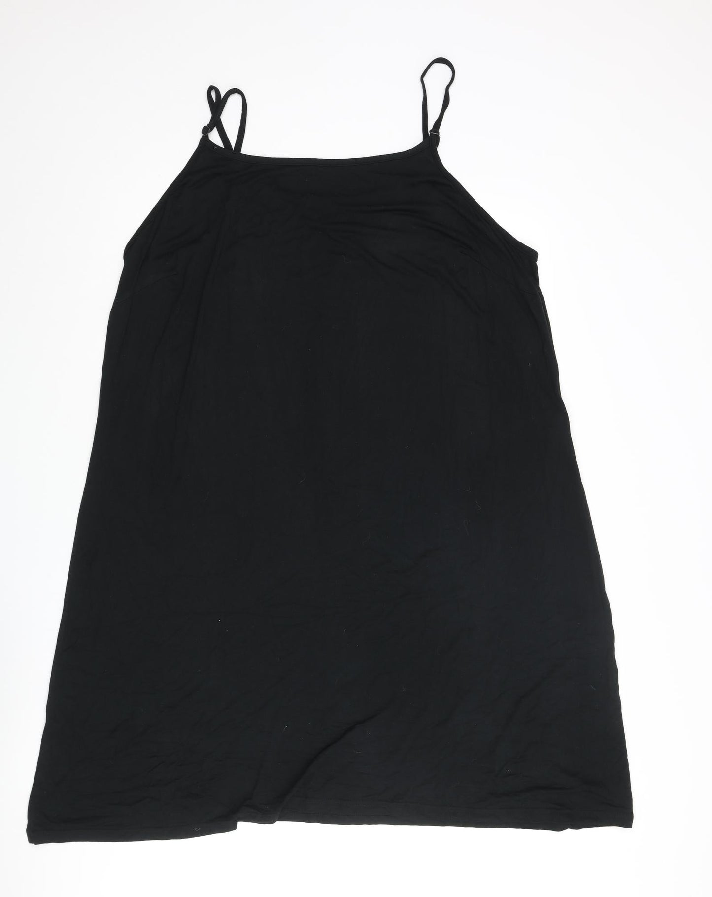 Capsule Womens Black Viscose A-Line Size 20 Scoop Neck Pullover