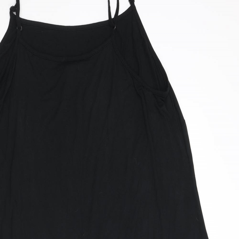 Capsule Womens Black Viscose A-Line Size 20 Scoop Neck Pullover