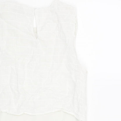Womens UK Size S Zara White Basic Blouse