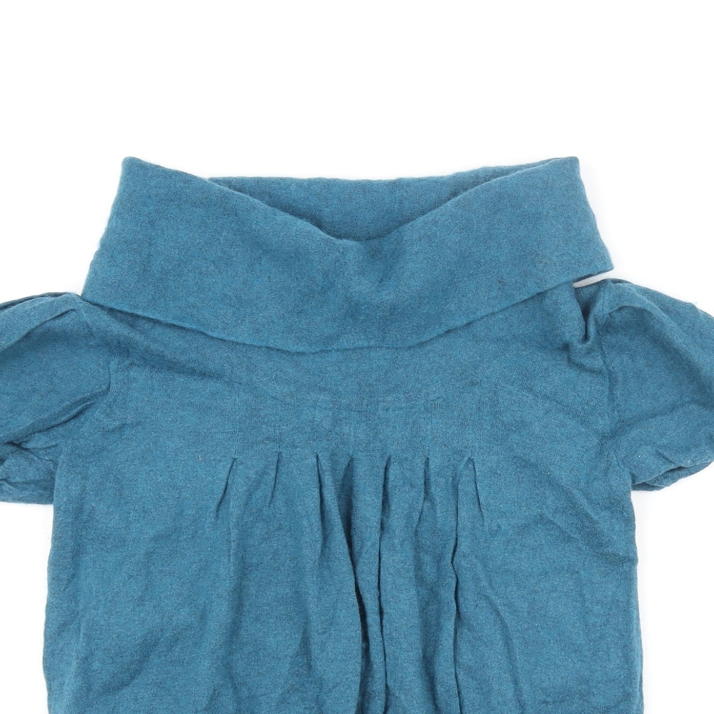 Womens UK Size 10 River Island Blue Pullover Jumper