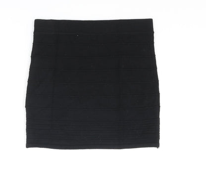 Charlotte Russe Womens Black Viscose Mini Skirt Size XS