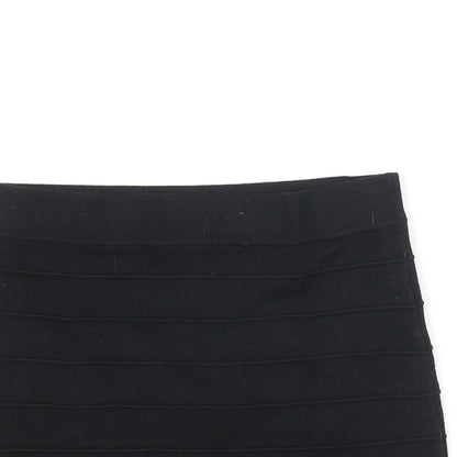 Charlotte Russe Womens Black Viscose Mini Skirt Size XS