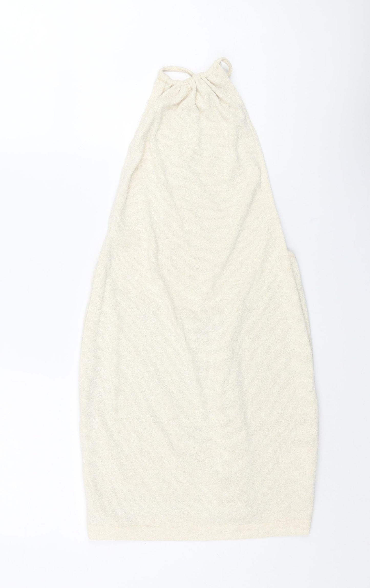 Motel Womens Ivory Viscose Mini Size XS Halter Tie