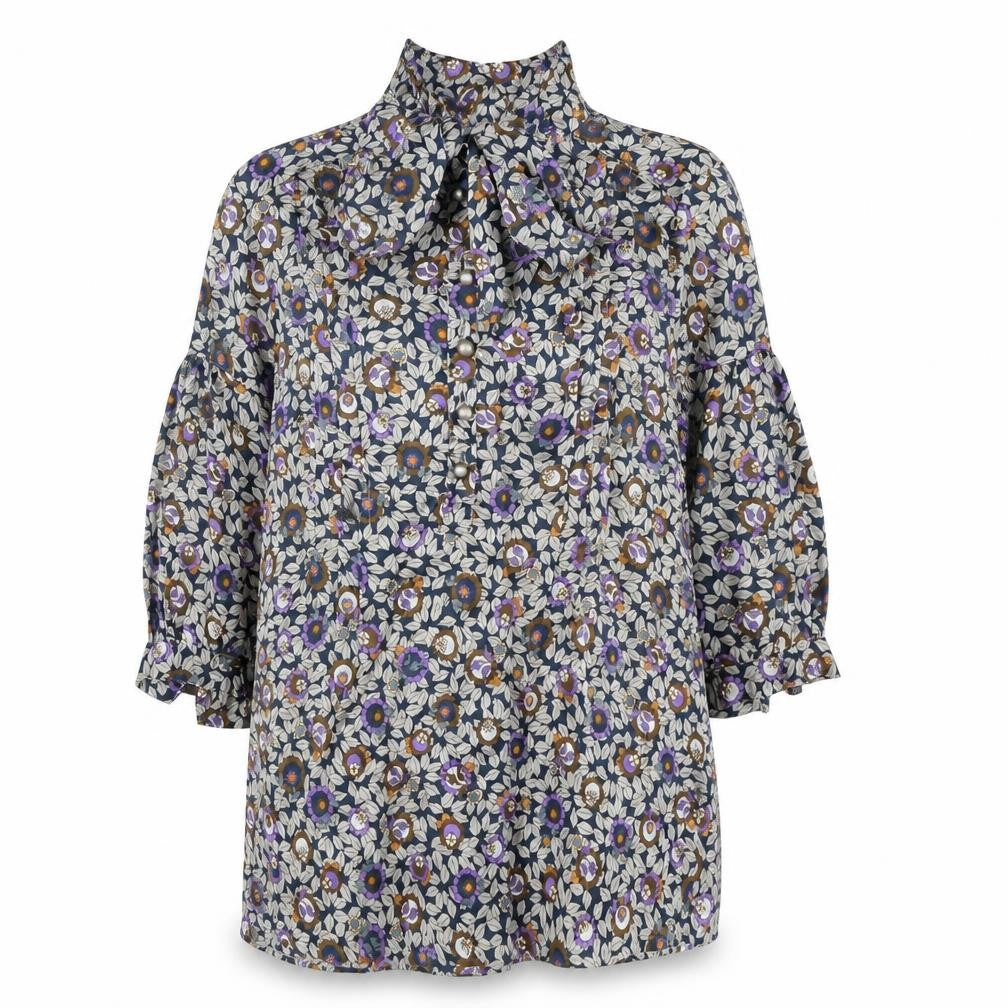 Womens UK Size 12 NEXT Multicoloured Basic Blouse