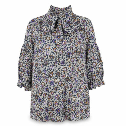 Womens UK Size 12 NEXT Multicoloured Basic Blouse