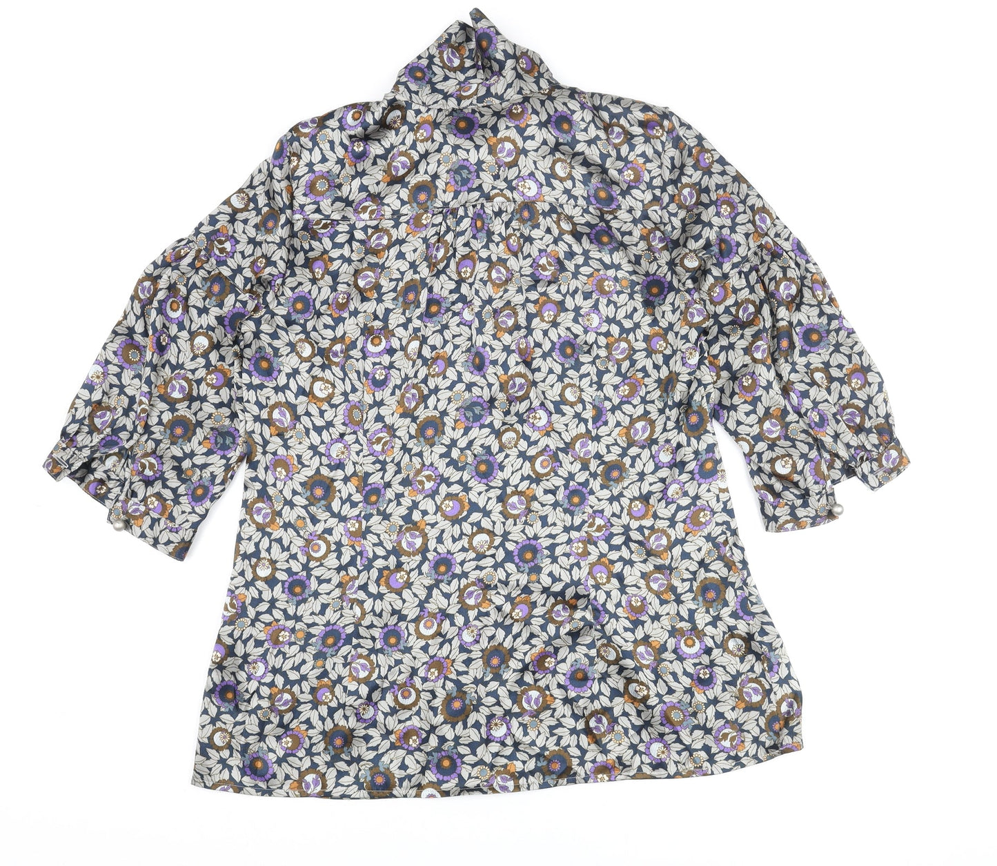 Womens UK Size 12 NEXT Multicoloured Basic Blouse