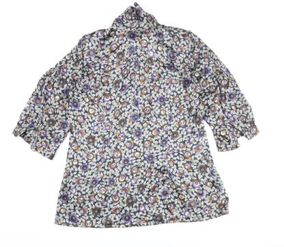 Womens UK Size 12 NEXT Multicoloured Basic Blouse