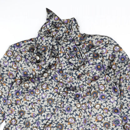 Womens UK Size 12 NEXT Multicoloured Basic Blouse