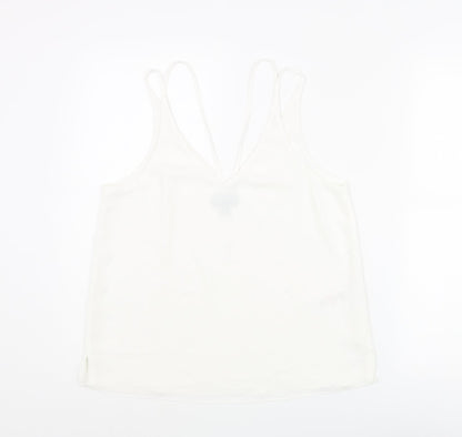 Womens UK Size 10 Topshop White Camisole Blouse