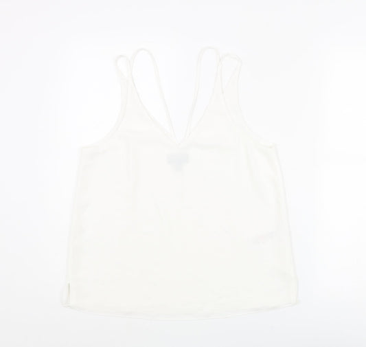 Womens UK Size 10 Topshop White Camisole Blouse