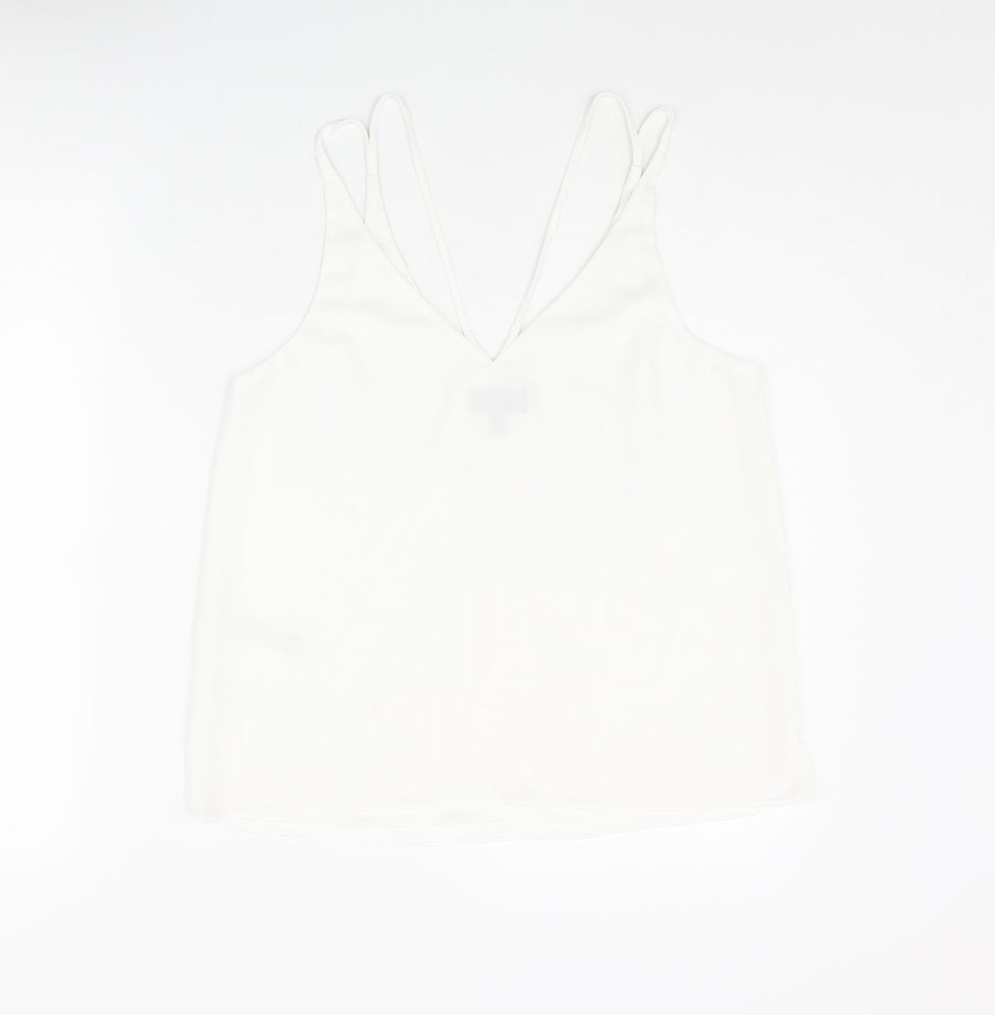 Womens UK Size 10 Topshop White Camisole Blouse