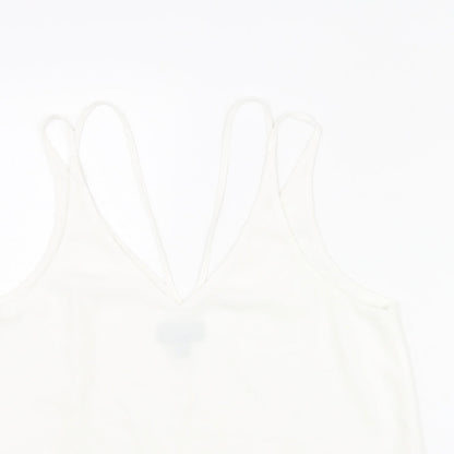 Womens UK Size 10 Topshop White Camisole Blouse