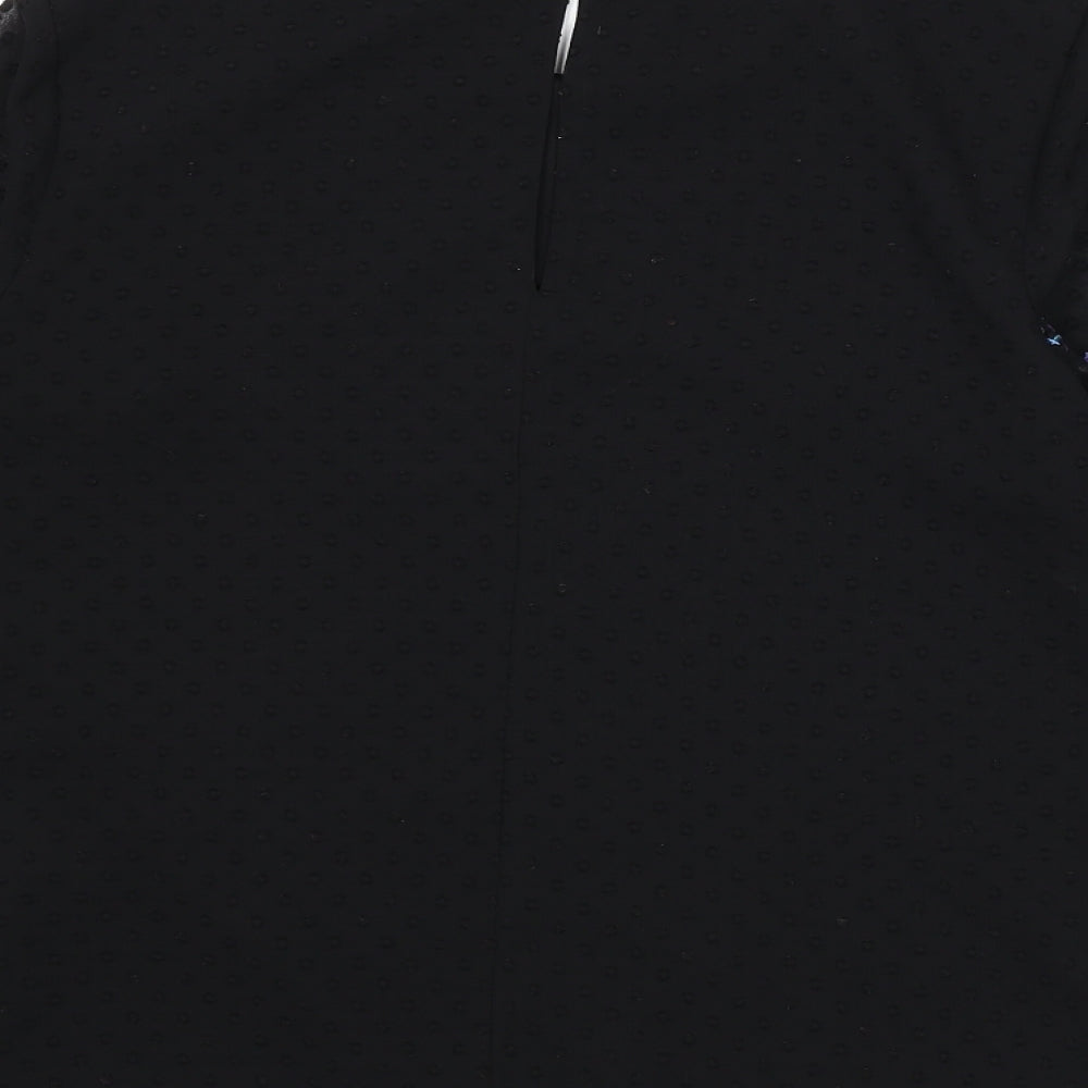 Womens UK Size 6 Warehouse Black Basic Blouse