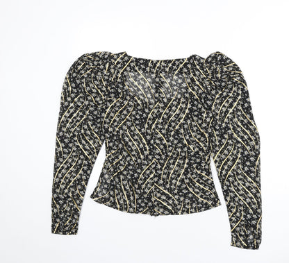 Womens UK Size 6 Nasty Gal Multicoloured Basic Blouse