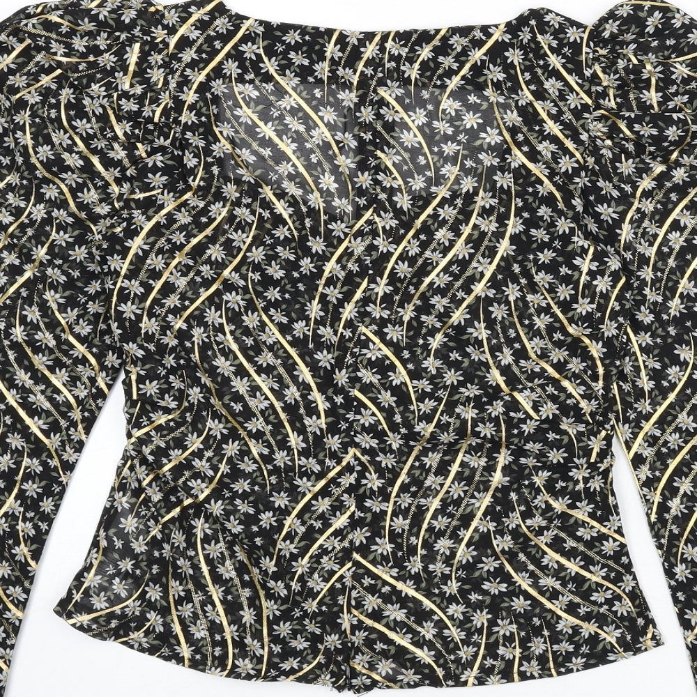 Womens UK Size 6 Nasty Gal Multicoloured Basic Blouse