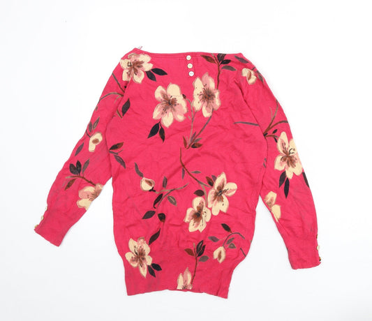 Womens UK Size 8 NEXT Pink Pullover Jumper