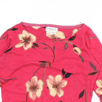 Womens UK Size 8 NEXT Pink Pullover Jumper