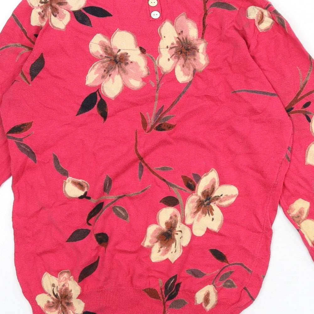 Womens UK Size 8 NEXT Pink Pullover Jumper