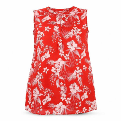 Yours Womens Red Floral Polyester Sheath Size 16 V-Neck Pullover