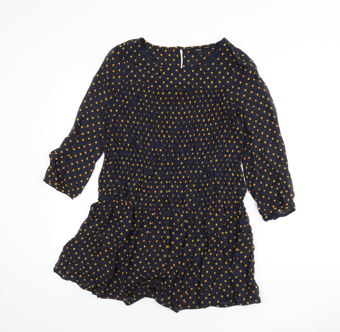 Womens UK Size 6 NEXT Blue Tunic Blouse