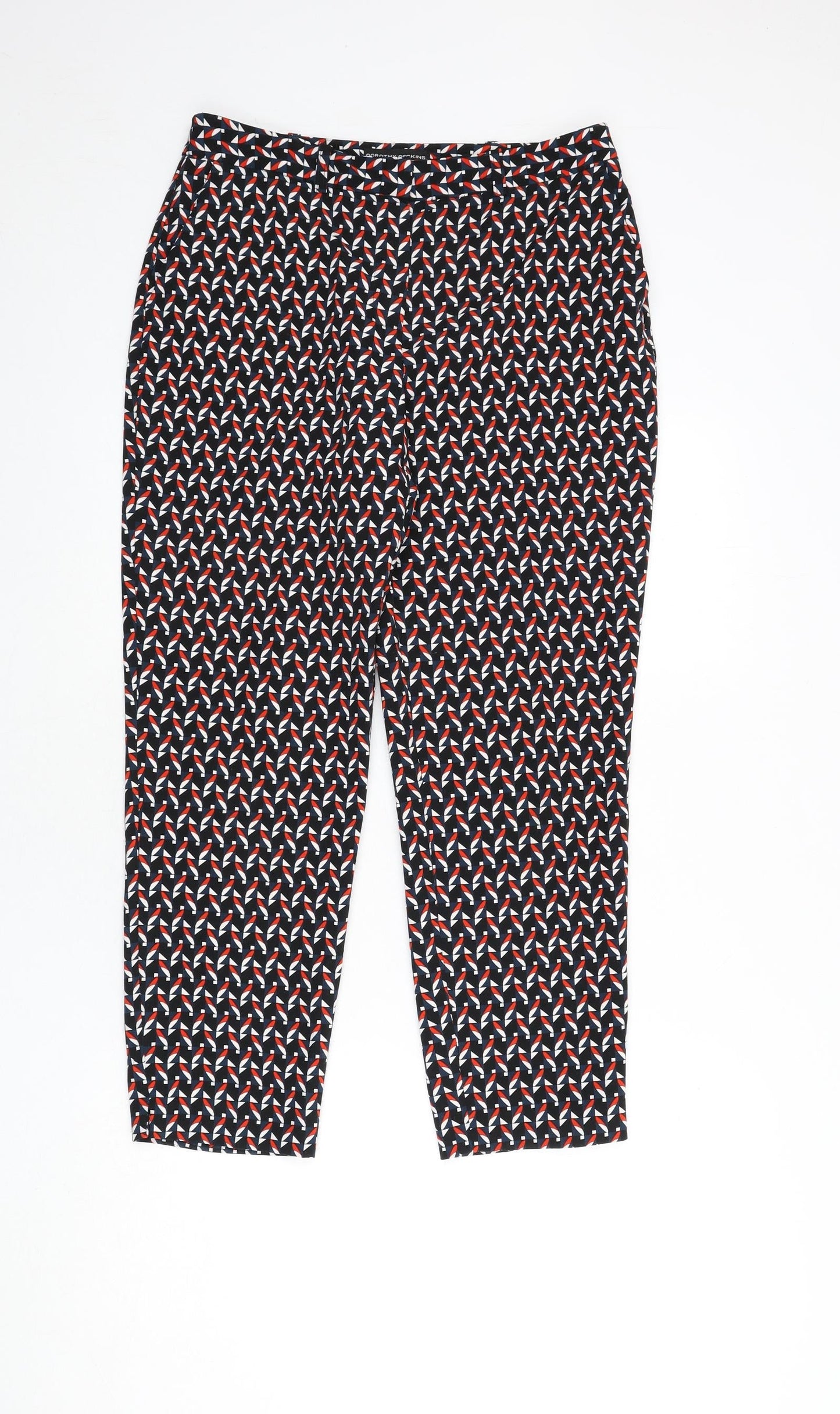 Womens UK Size 10 Dorothy Perkins Regular Fit  Multicoloured Trousers