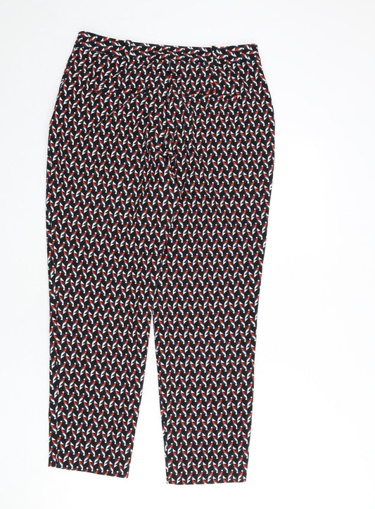 Womens UK Size 10 Dorothy Perkins Regular Fit  Multicoloured Trousers