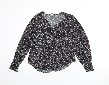 Womens UK Size 10 Marks and Spencer Multicoloured Basic Button-Up