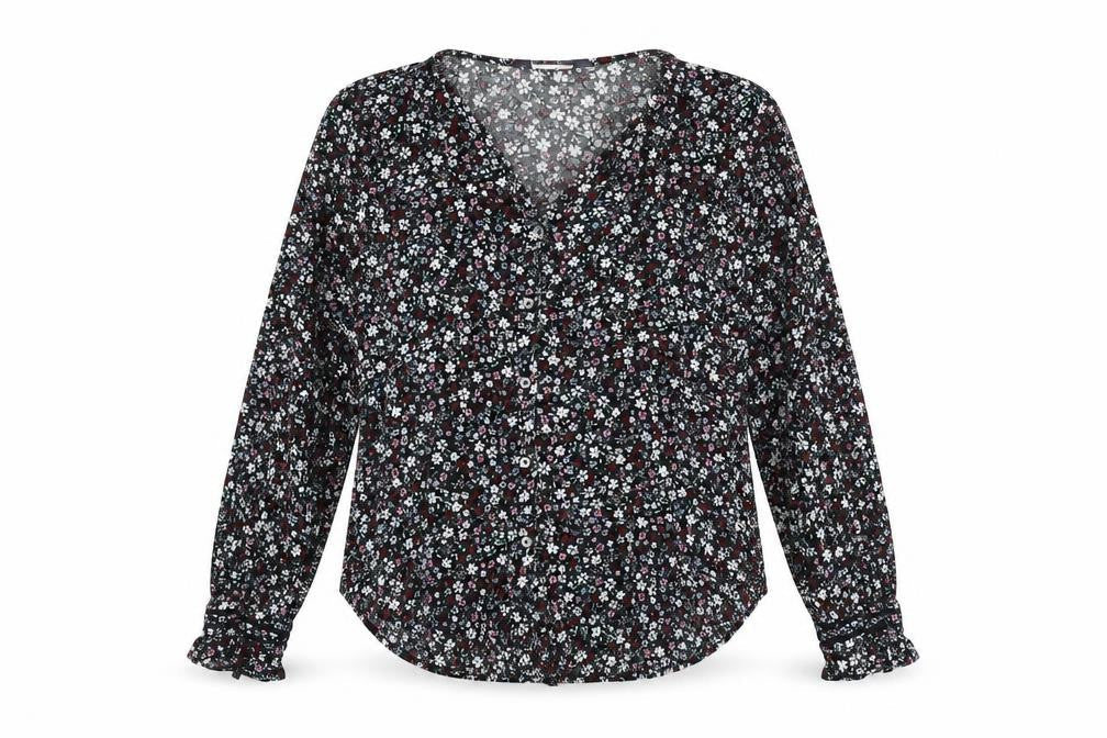 Womens UK Size 10 Marks and Spencer Multicoloured Basic Button-Up