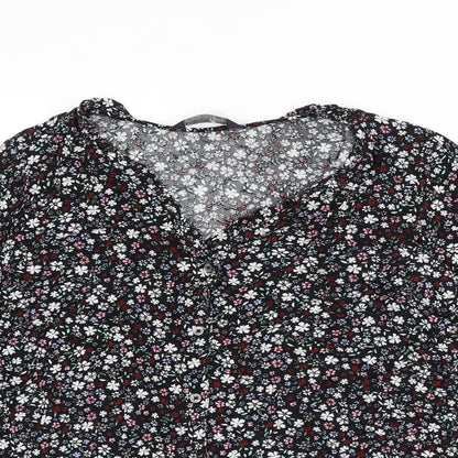Womens UK Size 10 Marks and Spencer Multicoloured Basic Button-Up