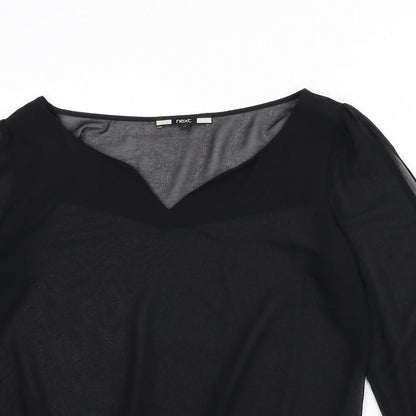 Womens UK Size 12 NEXT Black Basic Blouse