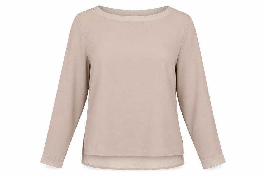 Womens UK Size 10 ESMARA Beige Basic Blouse