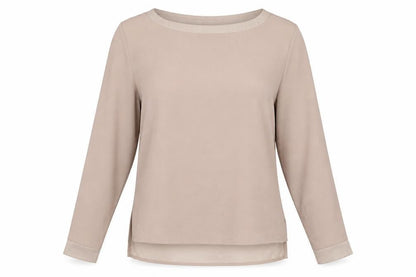 Womens UK Size 10 ESMARA Beige Basic Blouse