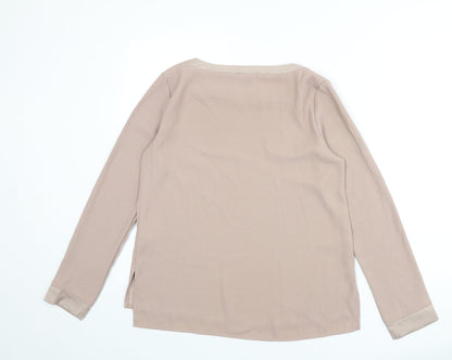 Womens UK Size 10 ESMARA Beige Basic Blouse