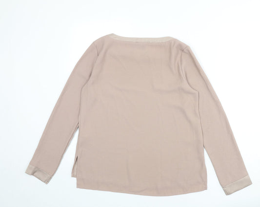 Womens UK Size 10 ESMARA Beige Basic Blouse