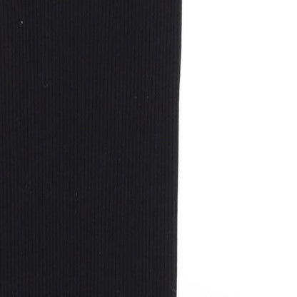 H&M Womens Black Cotton Tank Dress Size S Scoop Neck Pullover