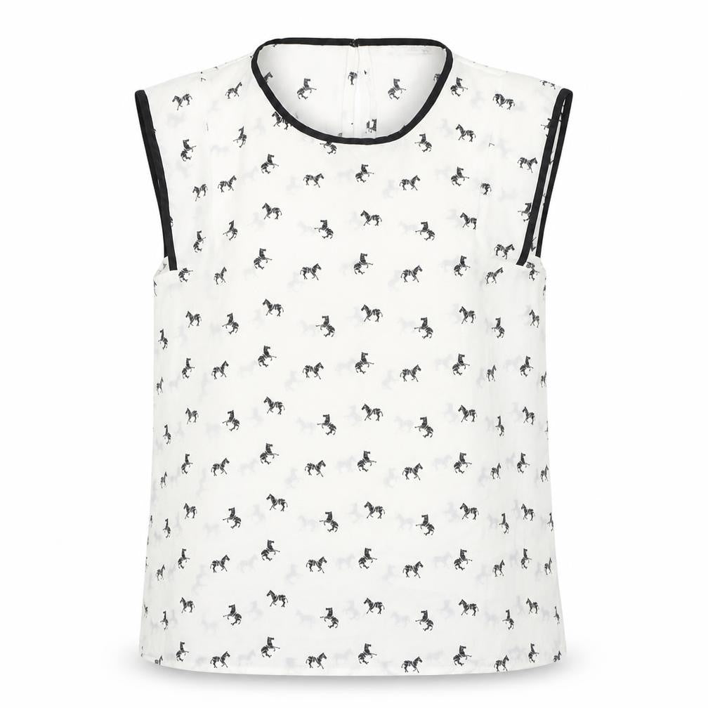 Womens UK Size M Mango White Basic Tank