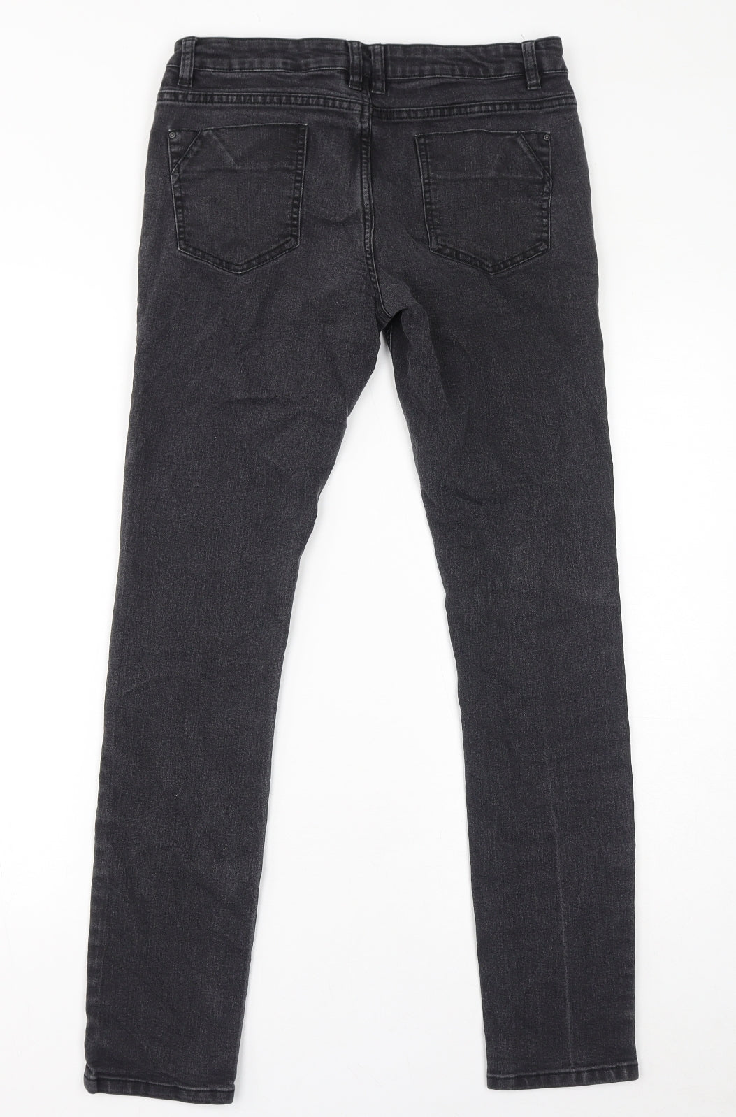 Denim & Co. Womens Black Cotton Skinny Jeans Size 10 L30 in Regular Zip