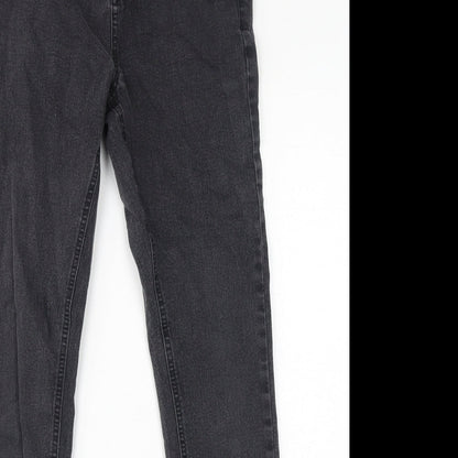 Denim & Co. Womens Black Cotton Skinny Jeans Size 10 L30 in Regular Zip