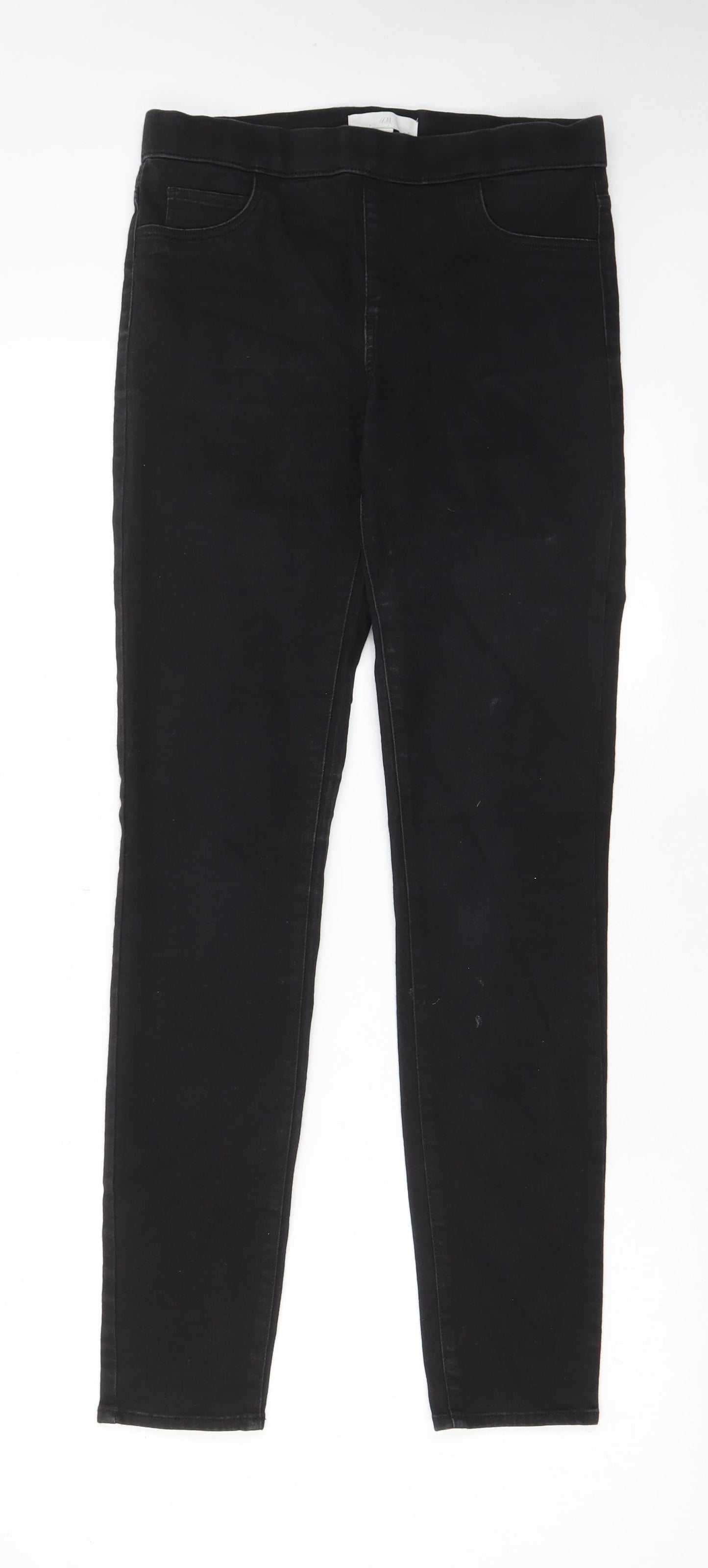 Womens UK Size 10 H&M Regular Fit Jegging Black Jeans