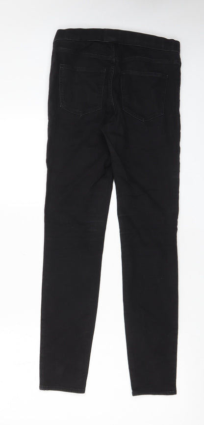 Womens UK Size 10 H&M Regular Fit Jegging Black Jeans