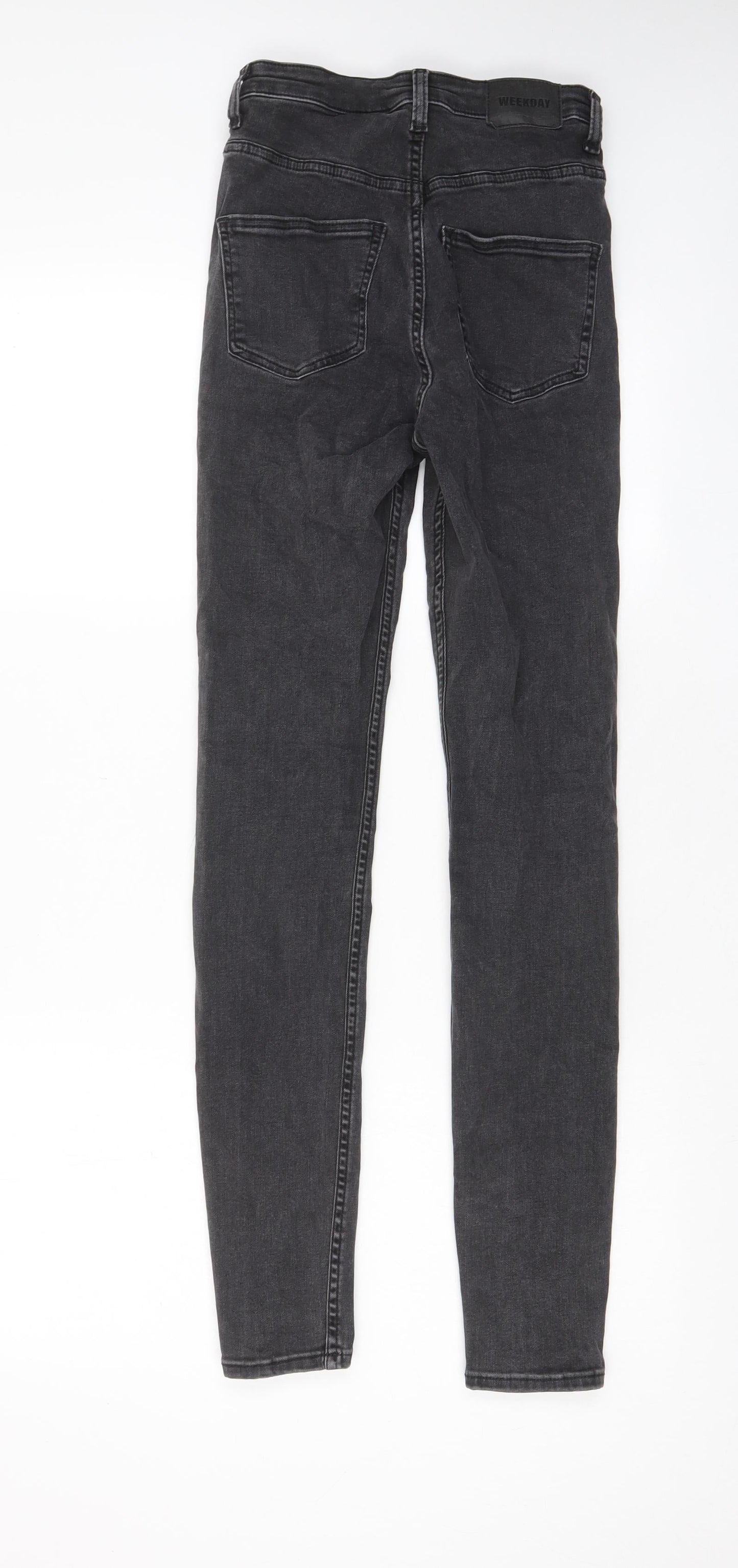 Womens UK Size 26 in Weekday Regular Fit Skinny Grey Jeans