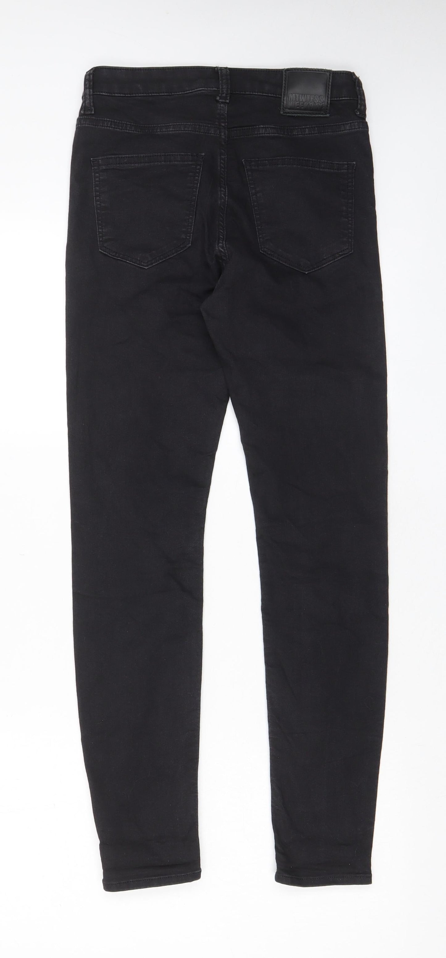 Womens UK Size 27 in Weekday Regular Fit Skinny Black Jeans