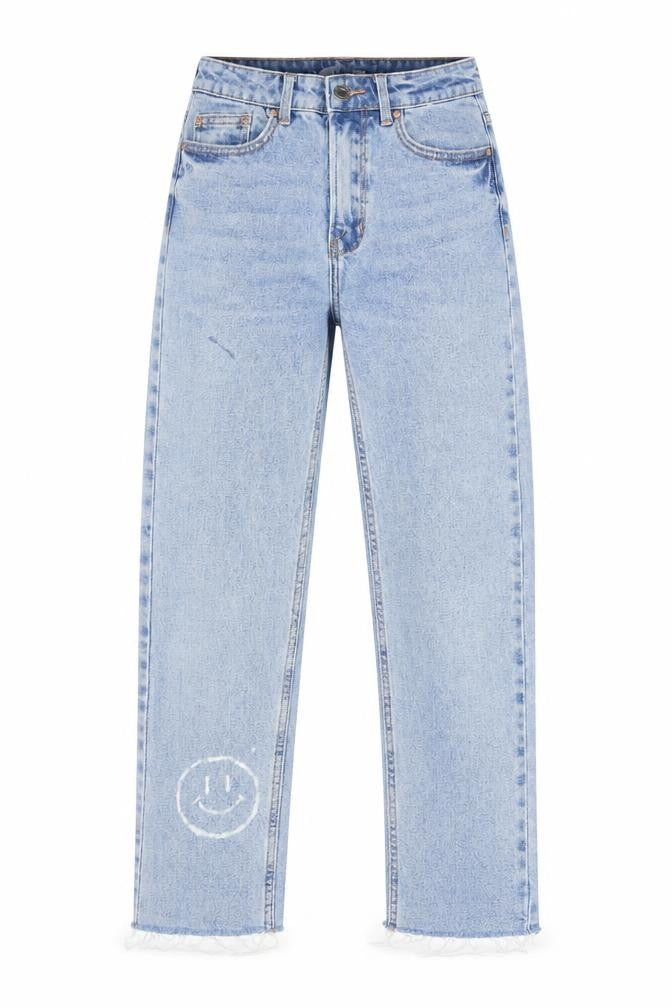 Womens UK Size 4 Denim & Co. Regular Fit Straight Blue Jeans