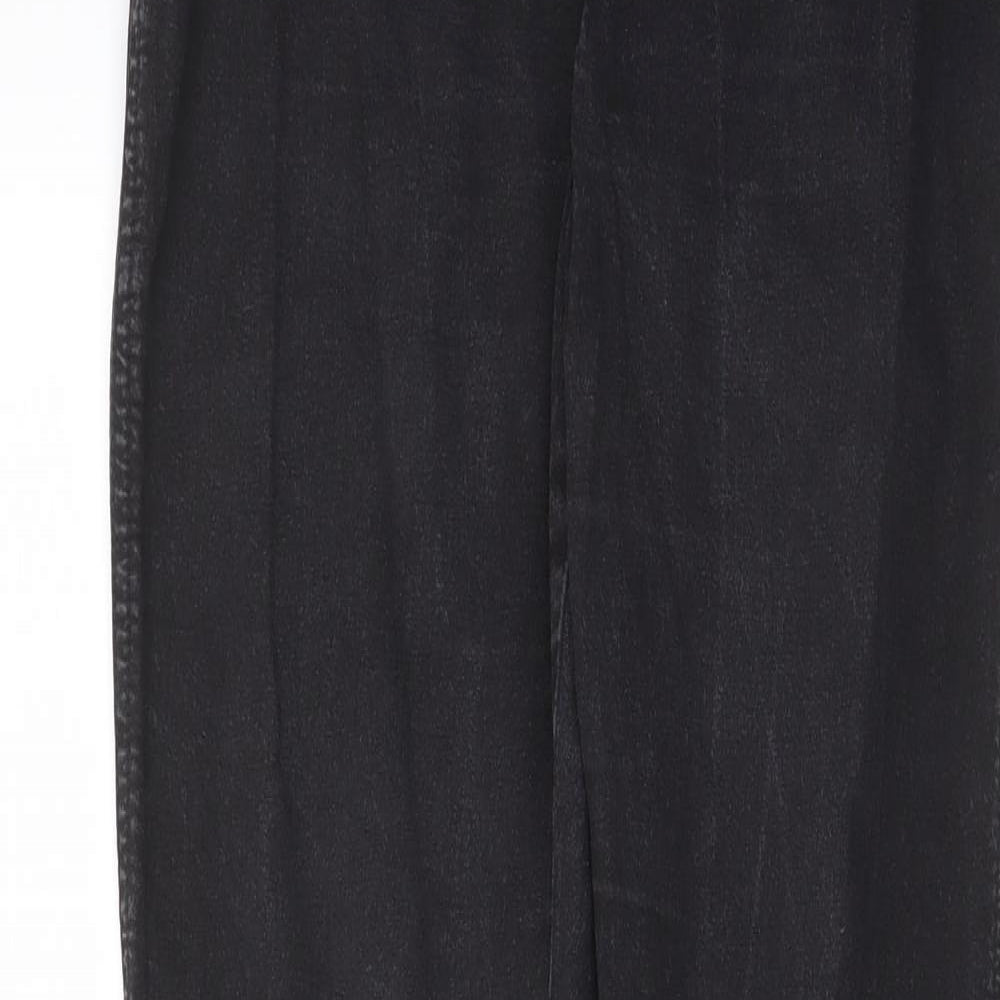 Denim & Co. Womens Black Cotton Skinny Jeans Size 14 L30 in Regular - Elastic waist