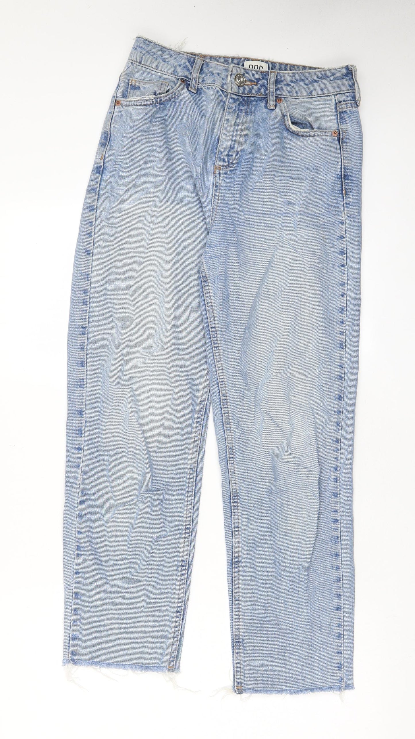 BDG Womens Blue Cotton Straight Jeans Size 26 L32 in Regular Zip - Pockets, Belt Loops
