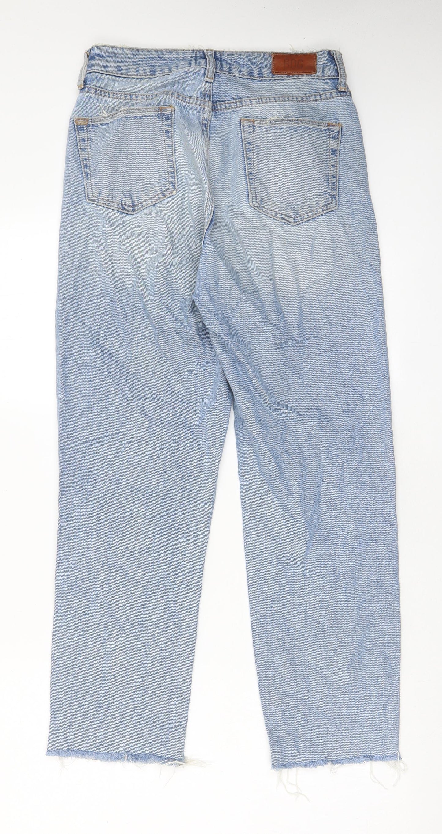 BDG Womens Blue Cotton Straight Jeans Size 26 L32 in Regular Zip - Pockets, Belt Loops