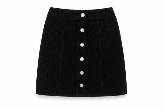 Womens UK Size 6 Miss Selfridge A-Line Corduroy Skirt