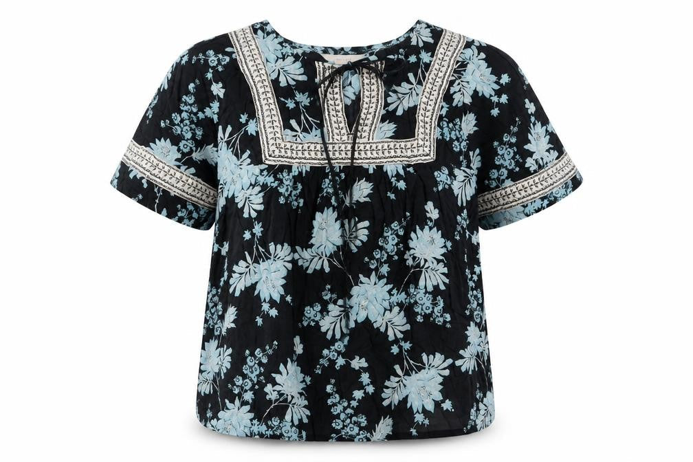 Womens UK Size 6 Per Una Blue Basic Blouse