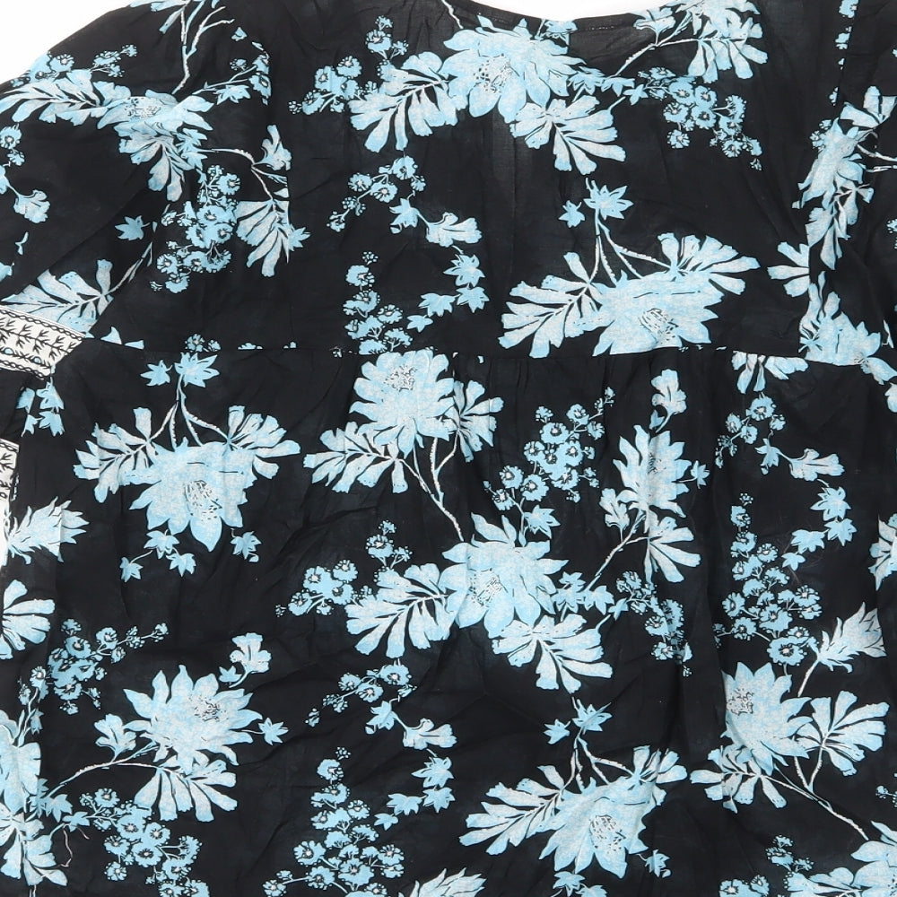 Womens UK Size 6 Per Una Blue Basic Blouse